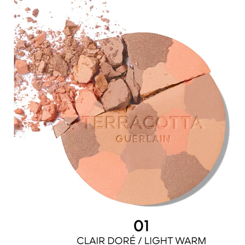 GUERLAIN Terracotta Light bronzující rozjasňující pudr – náhradní náplň odstín 01 Light Warm 10 g