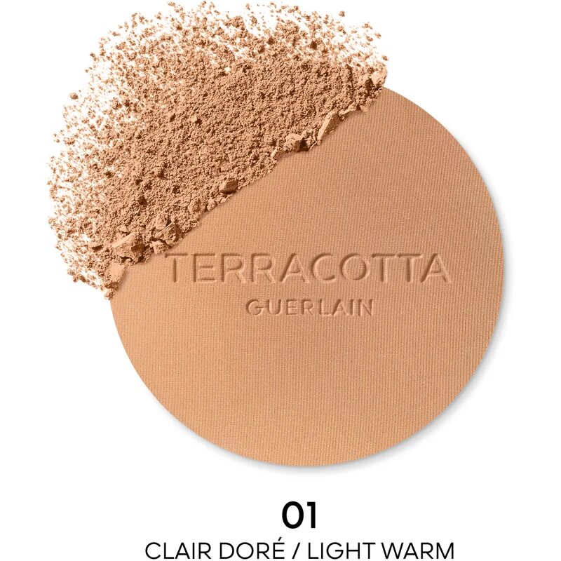 GUERLAIN Terracotta Original bronzující pudr – náhradní náplň odstín 01 Light Warm 8.5 g