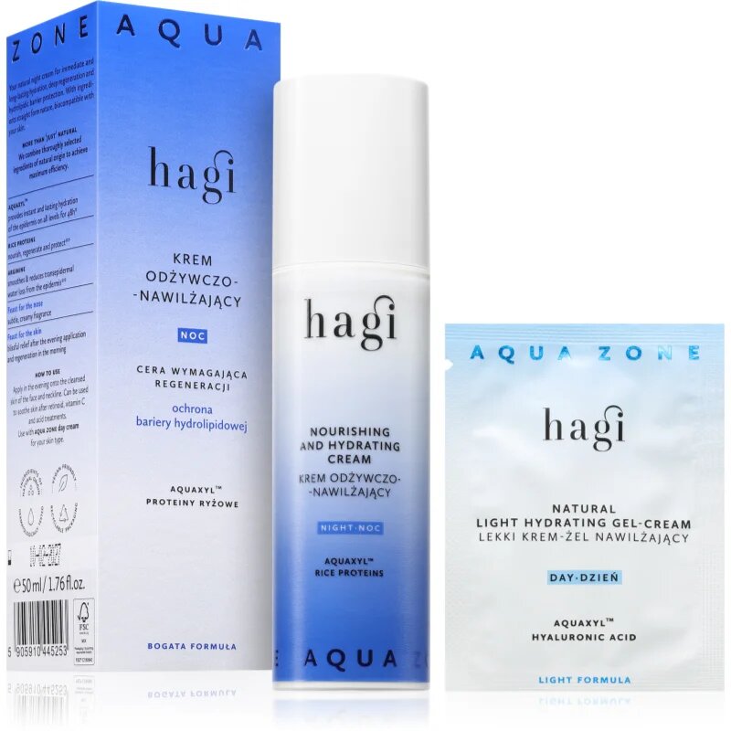 Hagi Aqua Zone noční hydratační krém s vyživujícím účinkem 50 ml