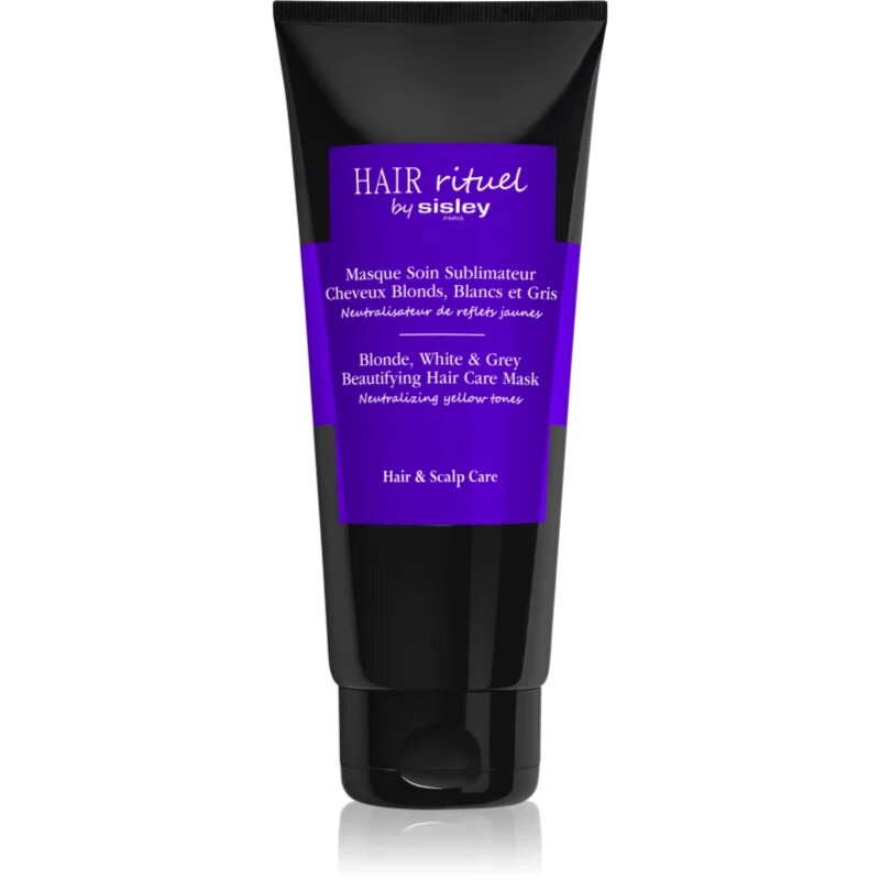 Hair Rituel by Sisley Blonde White & Grey Beautifying Hair Care Mask maska na vlasy neutralizující mosazné podtóny 200 ml