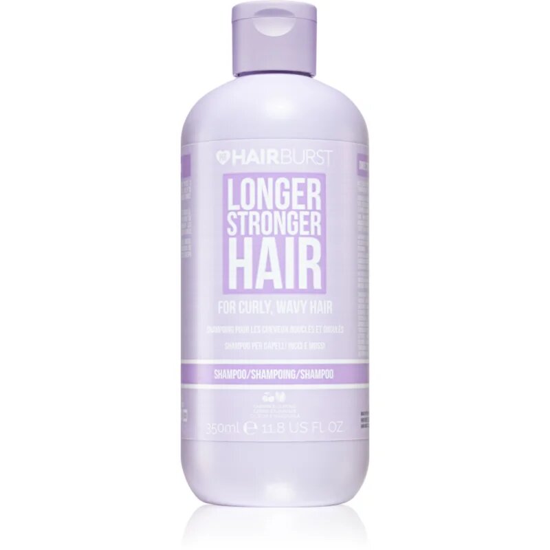 Hairburst Longer Stronger Hair Curly Wavy Hair hydratační šampon pro vlnité a kudrnaté vlasy 350 ml