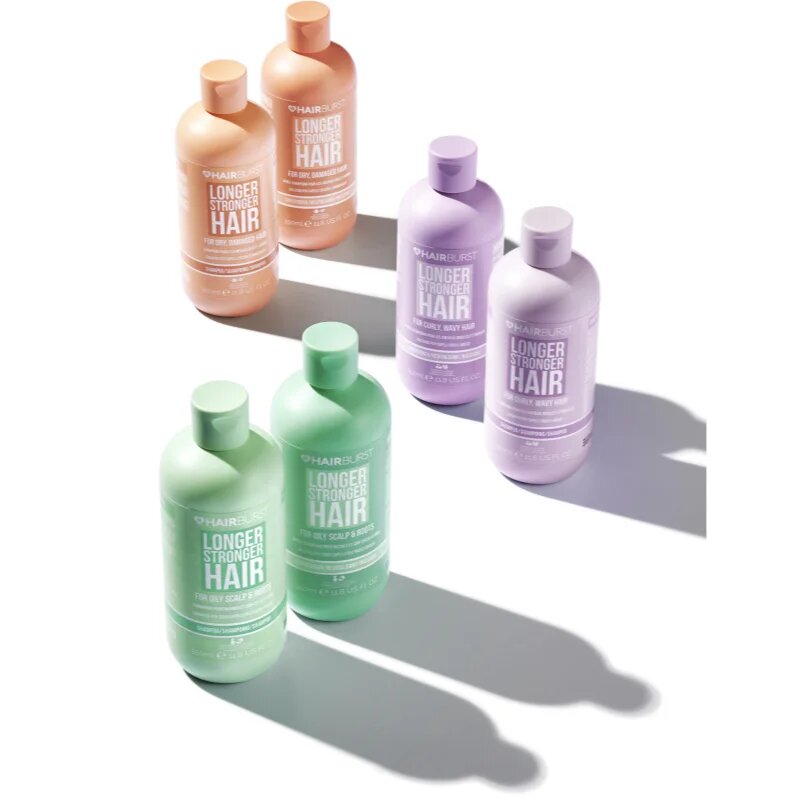 Hairburst Longer Stronger Hair Curly Wavy Hair hydratační šampon pro vlnité a kudrnaté vlasy 350 ml