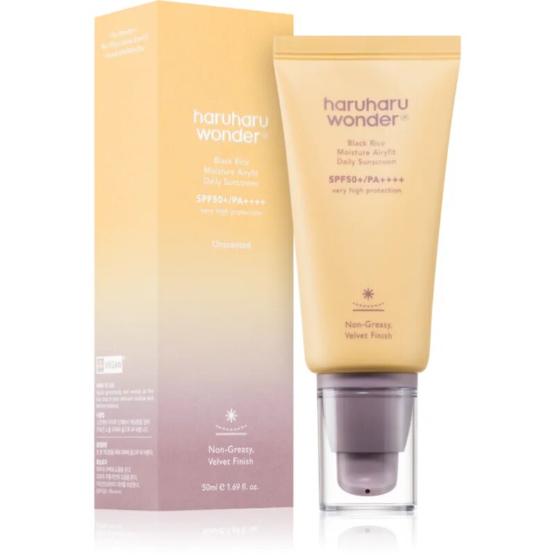 Haruharu Wonder Black Rice Moisture lehký ochranný fluid SPF 50+ bez parfemace 50 ml