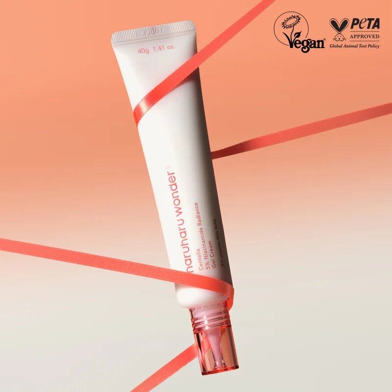 Haruharu Wonder Centella 5% Niacinamide Radiance Gel Cream lehký gelový krém pro sjednocení barevného tónu pleti 40 g