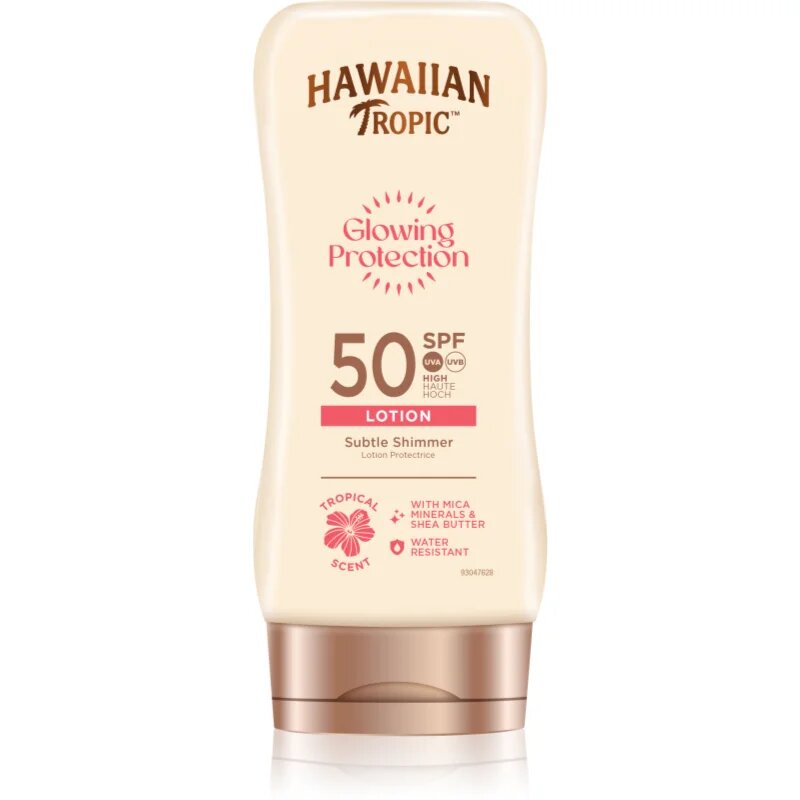 Hawaiian Tropic Glowing Protection Sunscreen Lotion mléko na opalování SPF 50 170 ml