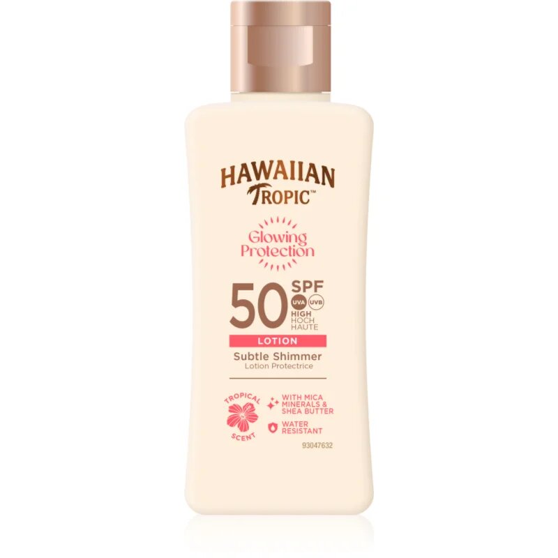 Hawaiian Tropic Glowing Protection Sunscreen Lotion mléko na opalování SPF 50 75 ml