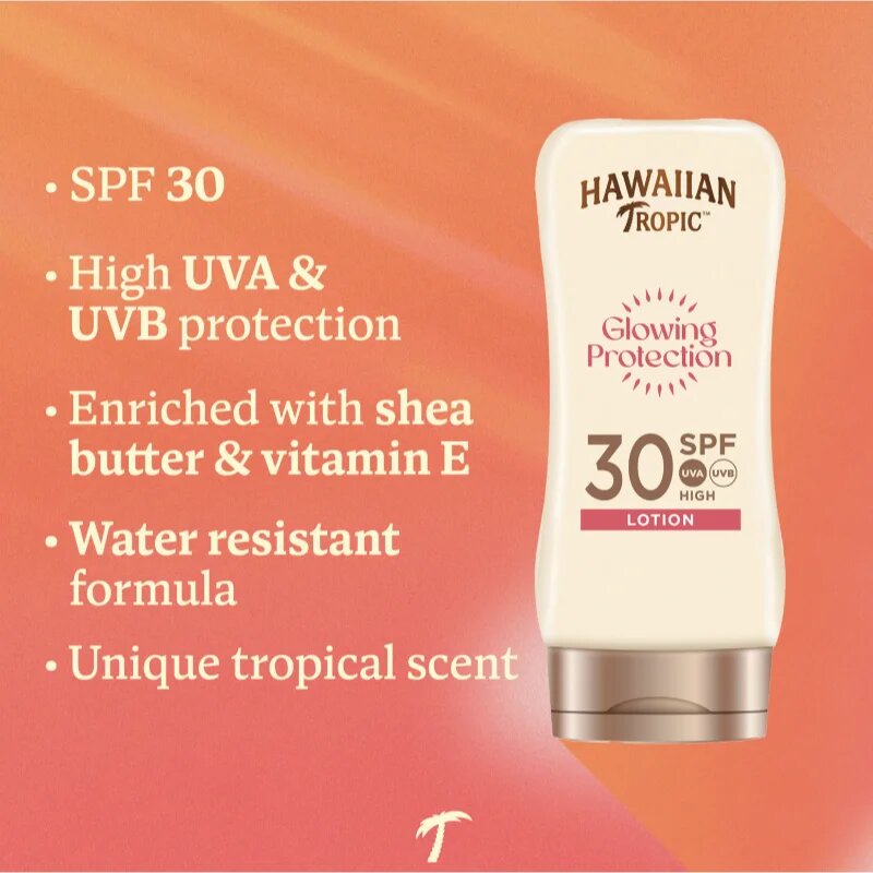 Hawaiian Tropic Glowing Protection Sunscreen Lotion opalovací mléko SPF 30 170 ml