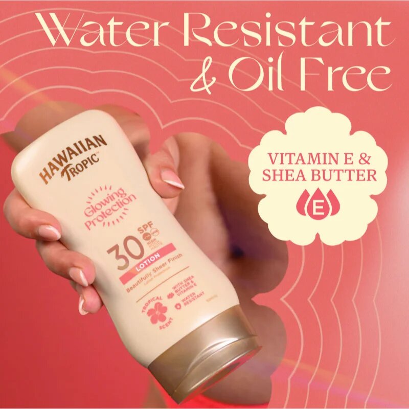 Hawaiian Tropic Glowing Protection Sunscreen Lotion opalovací mléko SPF 30 170 ml