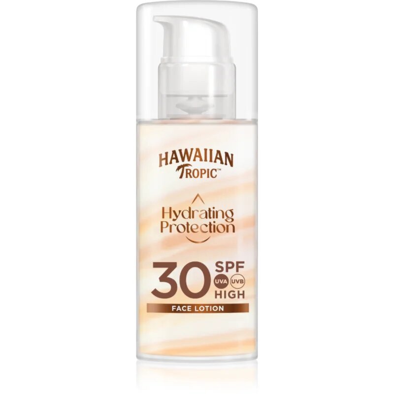 Hawaiian Tropic Hydrating Protection Face Lotion opalovací krém na obličej SPF 30 50 ml