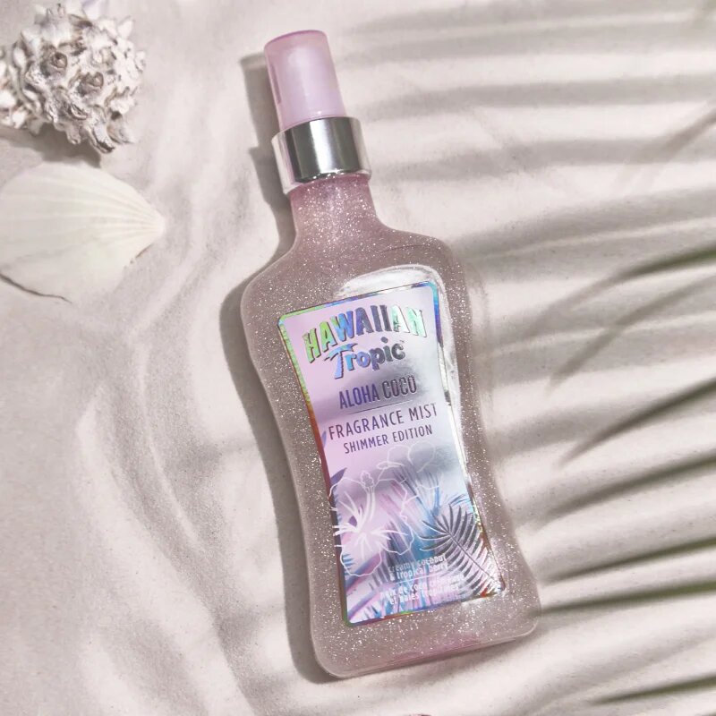 Hawaiian Tropic Perfumes Aloha Coco Shimmer tělový sprej se třpytkami pro ženy 250 ml