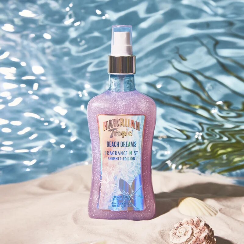 Hawaiian Tropic Perfumes Beach Dreams Shimmer tělový sprej se třpytkami pro ženy 250 ml
