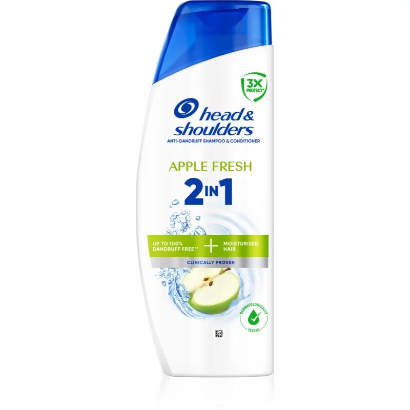 Head & Shoulders Apple Fresh 2in1 šampon a kondicionér proti lupům 400 ml
