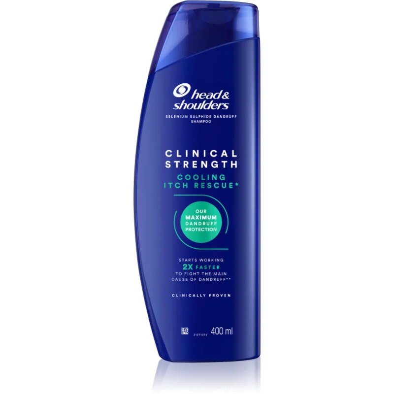 Head & Shoulders Cooling Itch Rescue šampon proti lupům a svědění 400 ml