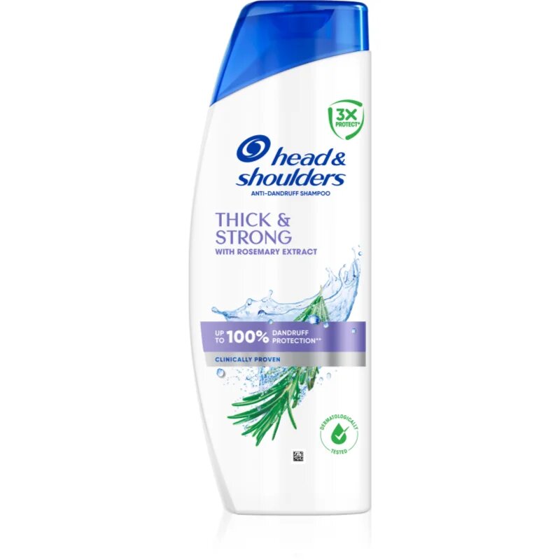 Head & Shoulders Thick & Strong with Rosemary Extract šampon proti lupům 400 ml