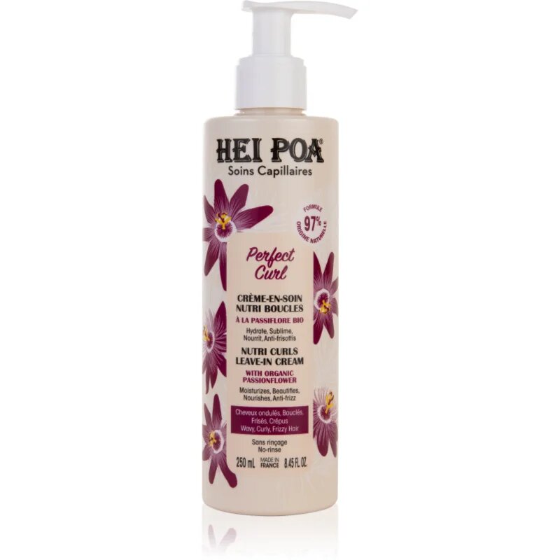 Hei Poa Perfect Curl bezoplachový krém pro vlnité a kudrnaté vlasy 250 ml
