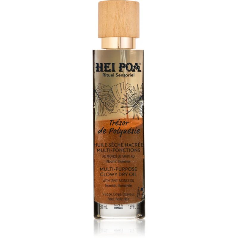 Hei Poa Treasure of Polynesia multifunkční suchý olej na obličej tělo a vlasy 50 ml