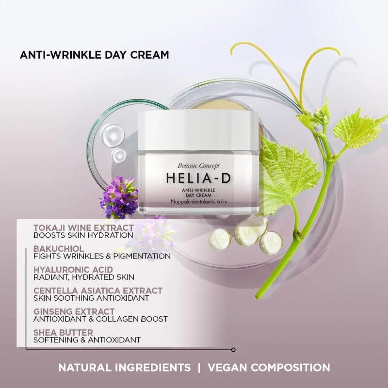 Helia-D Botanic Concept denní krém proti vráskám 50 ml