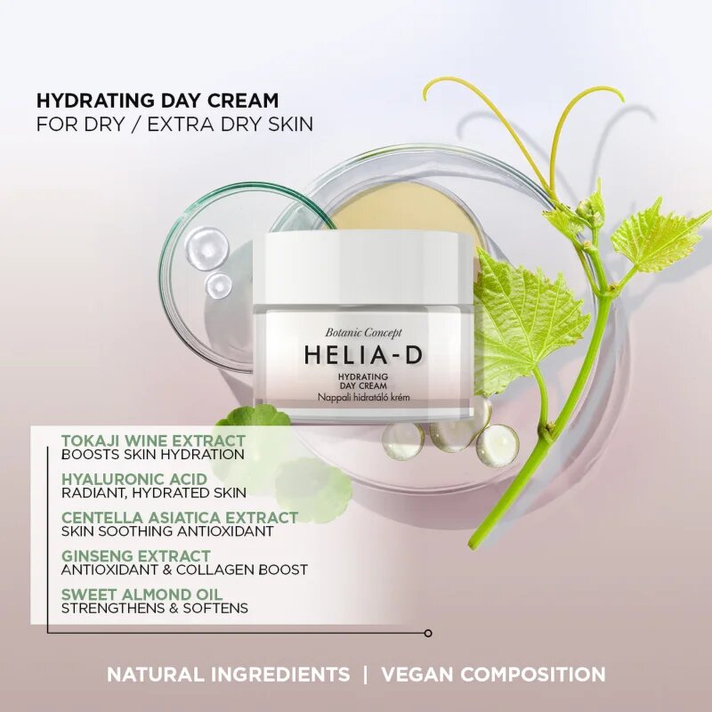 Helia-D Botanic Concept hydratační krém pro velmi suchou pleť 50 ml