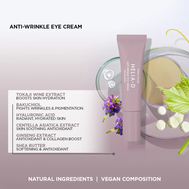 Helia-D Botanic Concept oční krém proti vráskám 15 ml