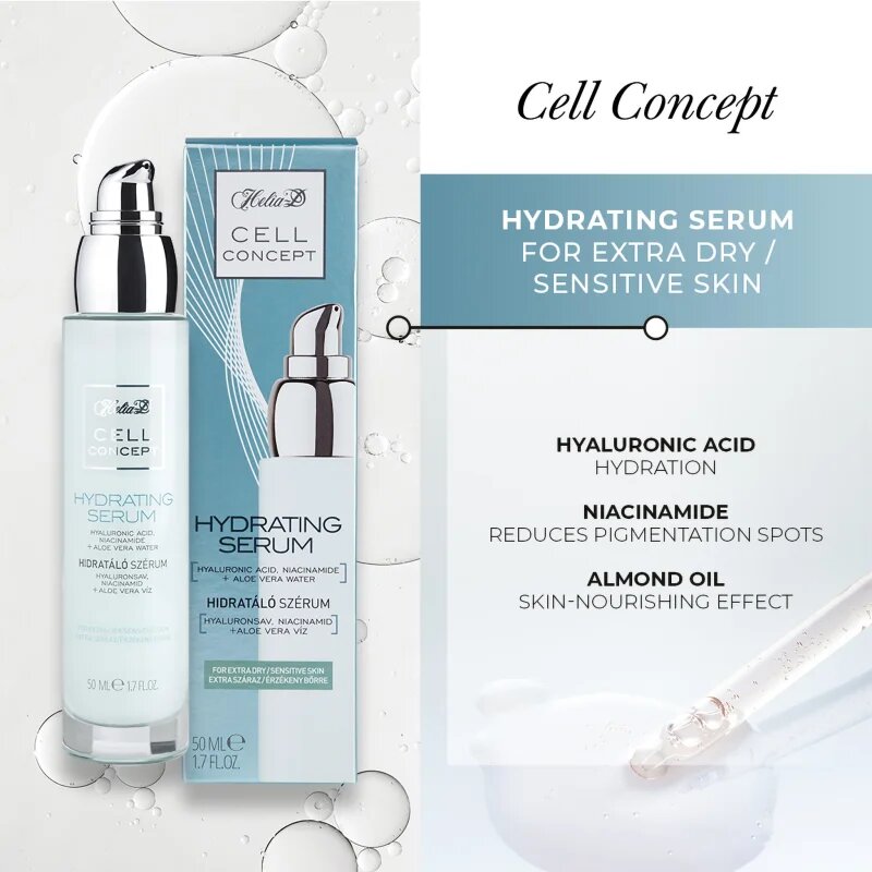 Helia-D Cell Concept hydratační sérum pro velmi suchou a citlivou pleť 50 ml