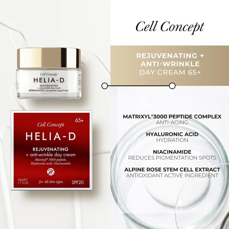Helia-D Cell Concept omlazující krém proti všem projevům stárnutí SPF 15 65+ 50 ml