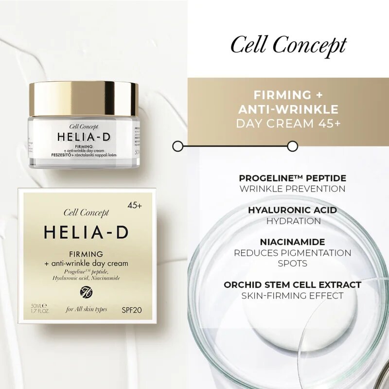 Helia-D Cell Concept zpevňující denní krém proti vráskám 45+ 50 ml