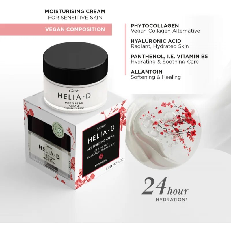 Helia-D Classic hydratační krém pro citlivou pleť 50 ml