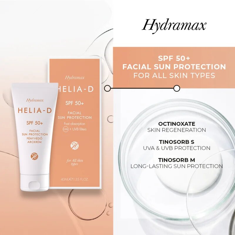 Helia-D Hydramax ochranný krém na obličej SPF 50+ 40 ml