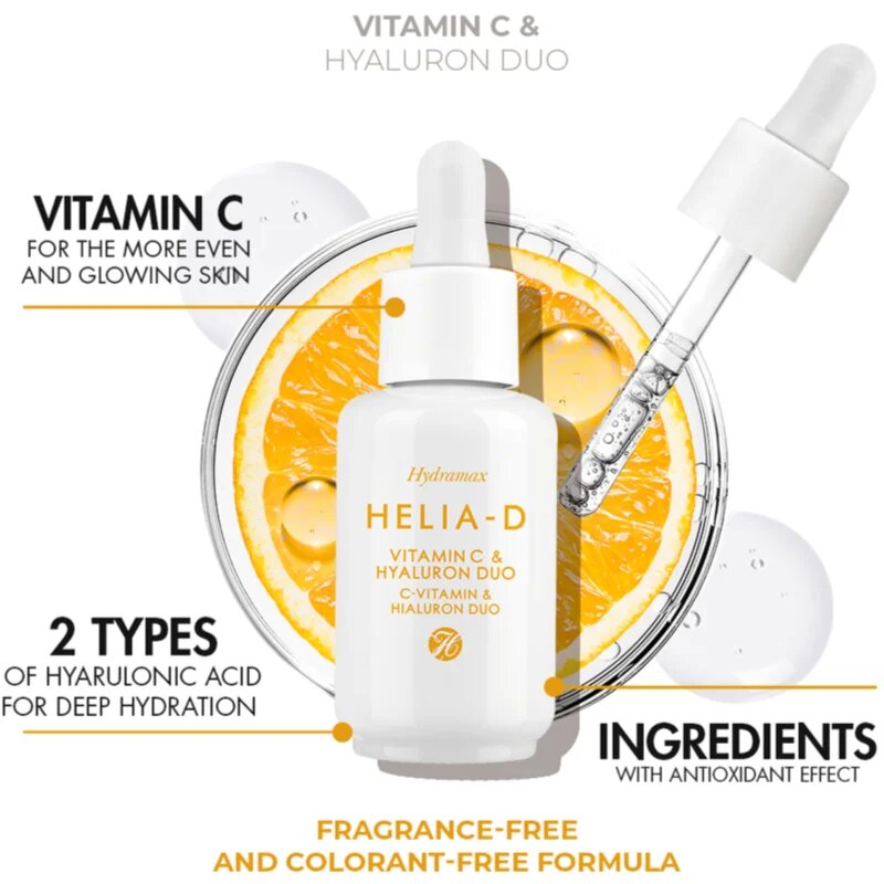 Helia-D Hydramax rozjasňující sérum s vitaminem C 30 ml
