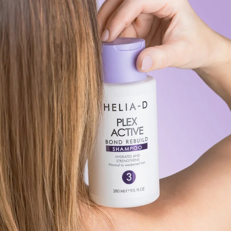 Helia-D Plex Active Bond Rebuild posilující šampon pro všechny typy vlasů 280 ml