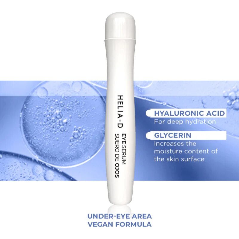 Helia-D Pro Active oční sérum s kyselinou hyaluronovou 15 ml