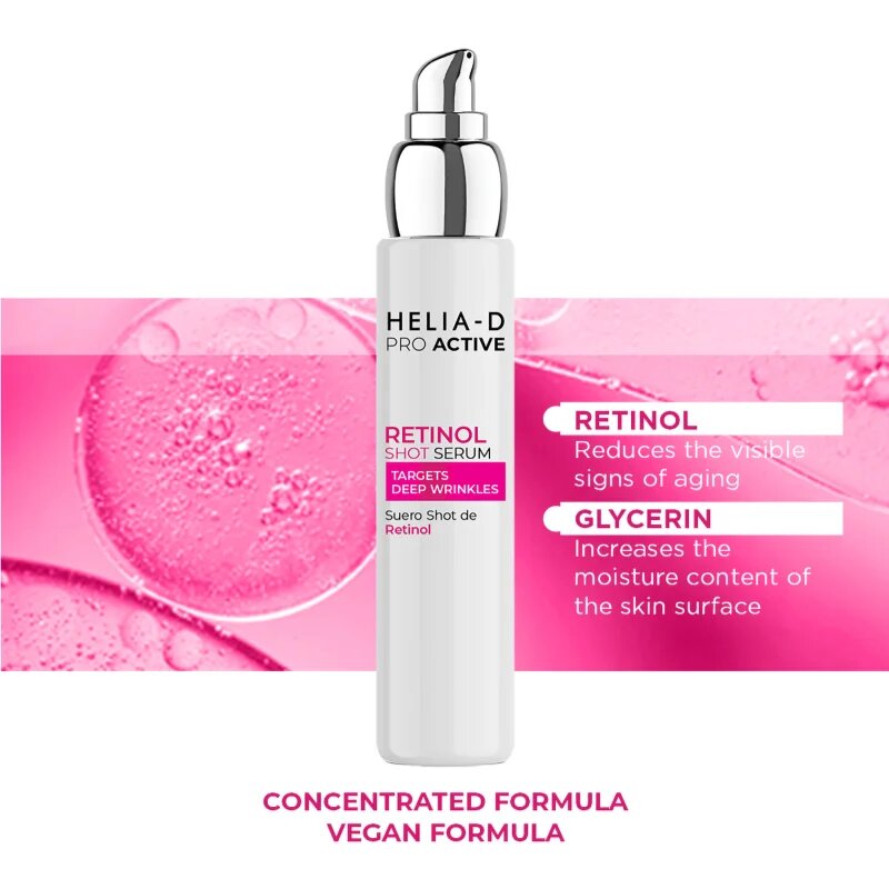Helia-D Pro Active Retinol hydratační sérum s retinolem 50 ml