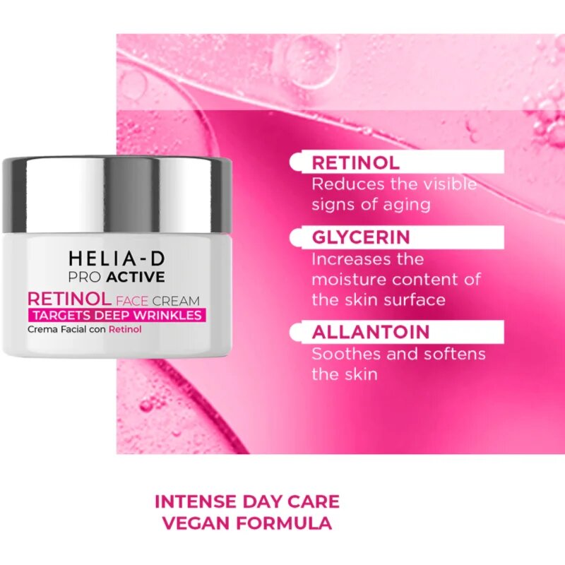 Helia-D Pro Active Retinol krém proti vráskám s retinolem 50 ml
