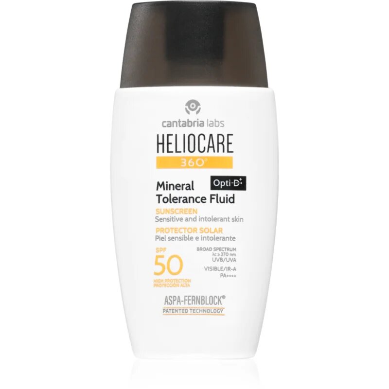 Heliocare 360° Mineral Tolerance Fluid minerální ochranný fluid na obličej SPF 50 50 ml