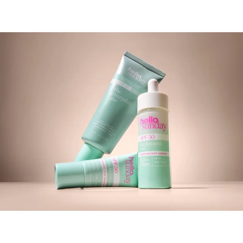 hello sunday the mineral one lightweight serum drops lehké sérum SPF 50 30 ml