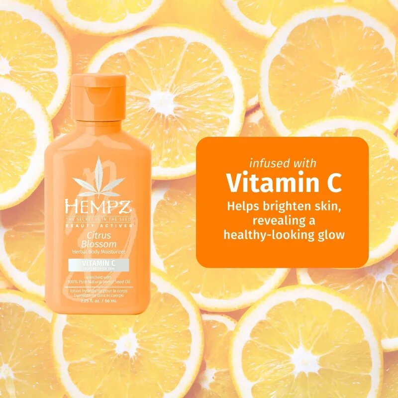 HEMPZ Citrus Blossom hydratační tělový krém 66 ml