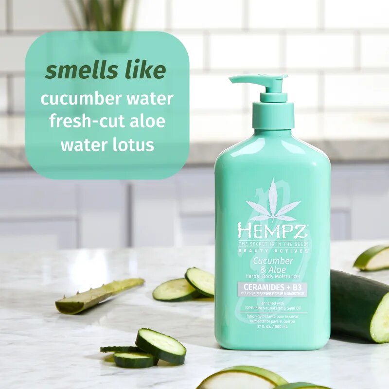 HEMPZ Cucumber & Aloe tělový krém 500 ml