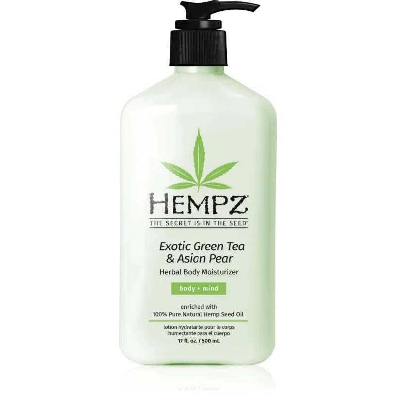 HEMPZ Exotic Green Tea & Asian Pear hydratační tělové mléko 500 ml