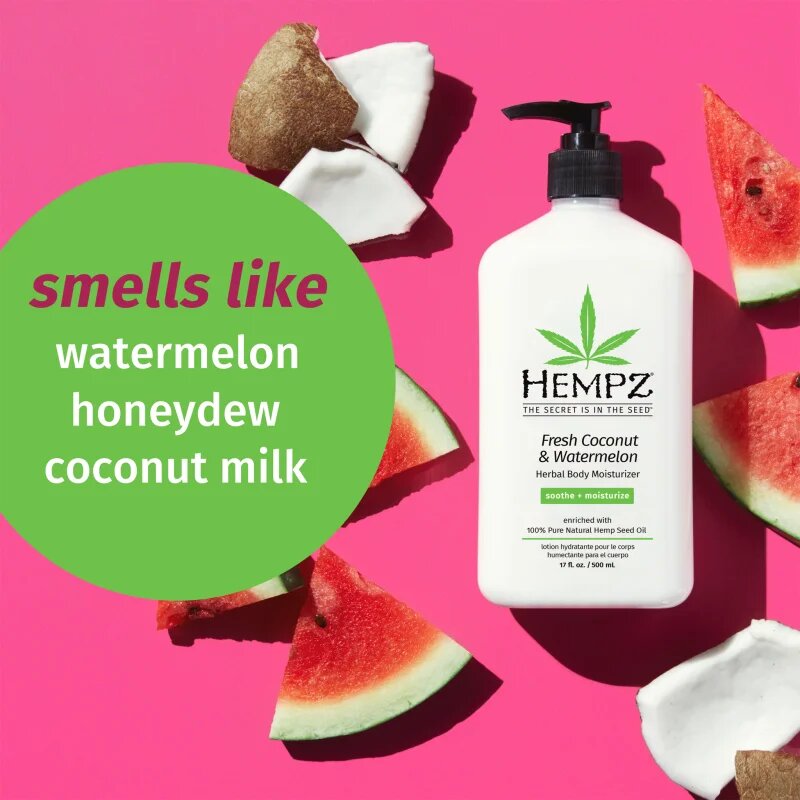 HEMPZ Fresh Coconut & Watermelon hydratační tělové mléko 500 ml
