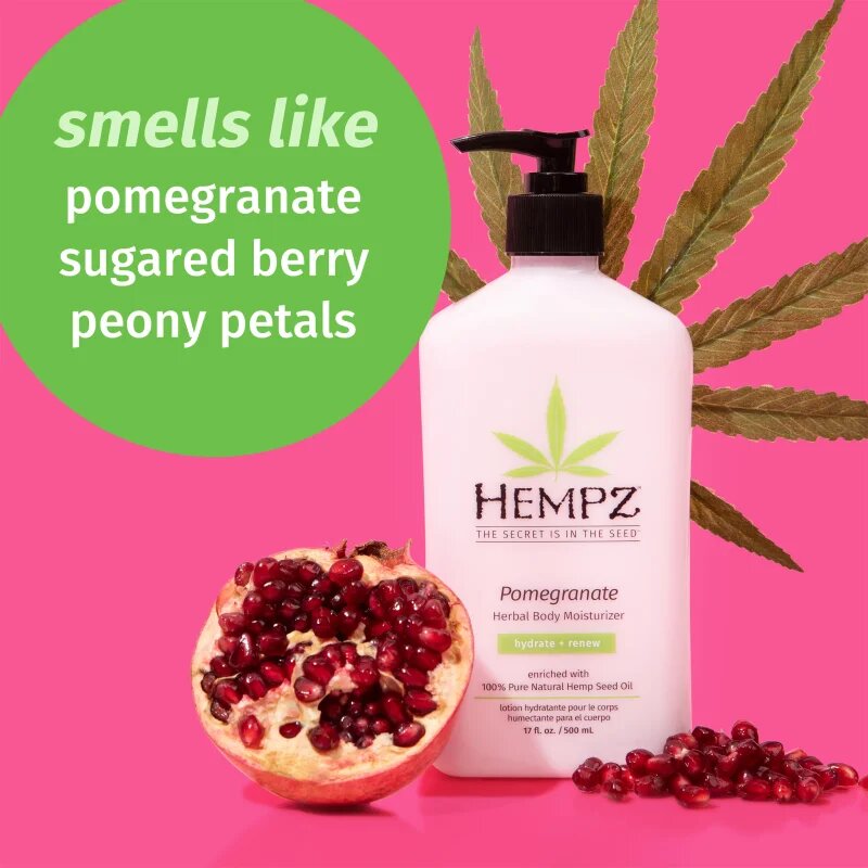HEMPZ Pomegranate tělové hydratační mléko 500 ml