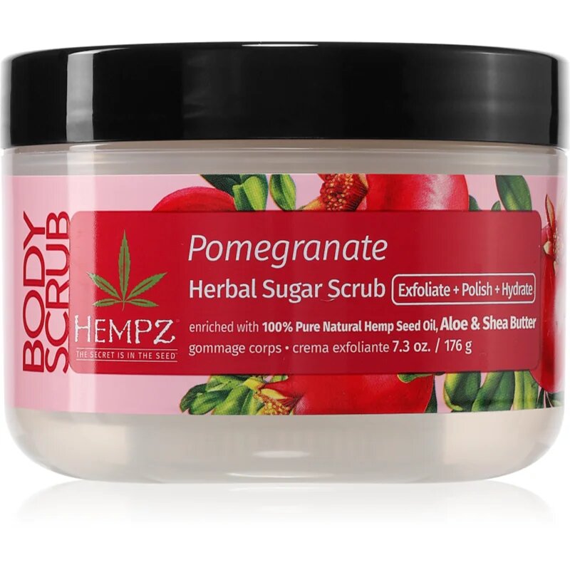 HEMPZ Pomegranate tělový peeling 176 g