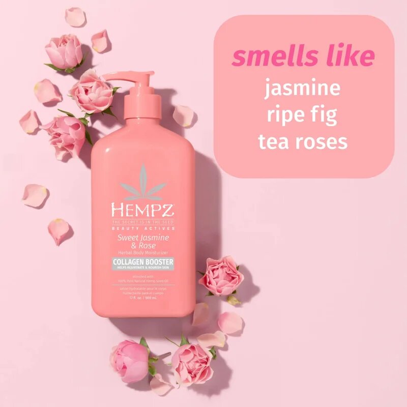HEMPZ Sweet Jasmine & Rose hydratační mléko 500 ml