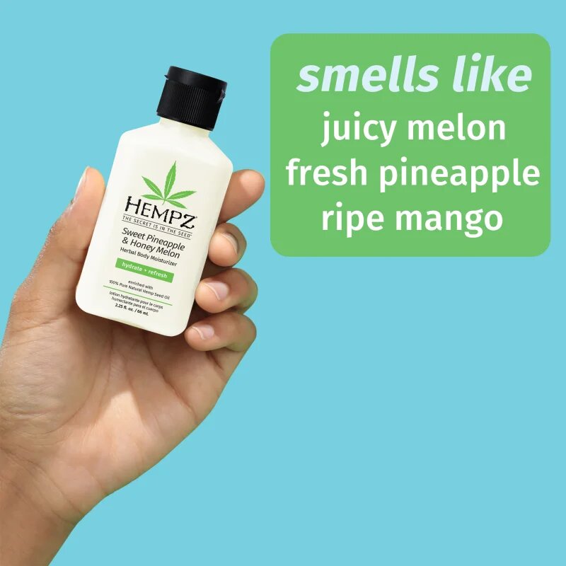 HEMPZ Sweet Pineapple Honey Melon hydratační tělové mléko 66 ml