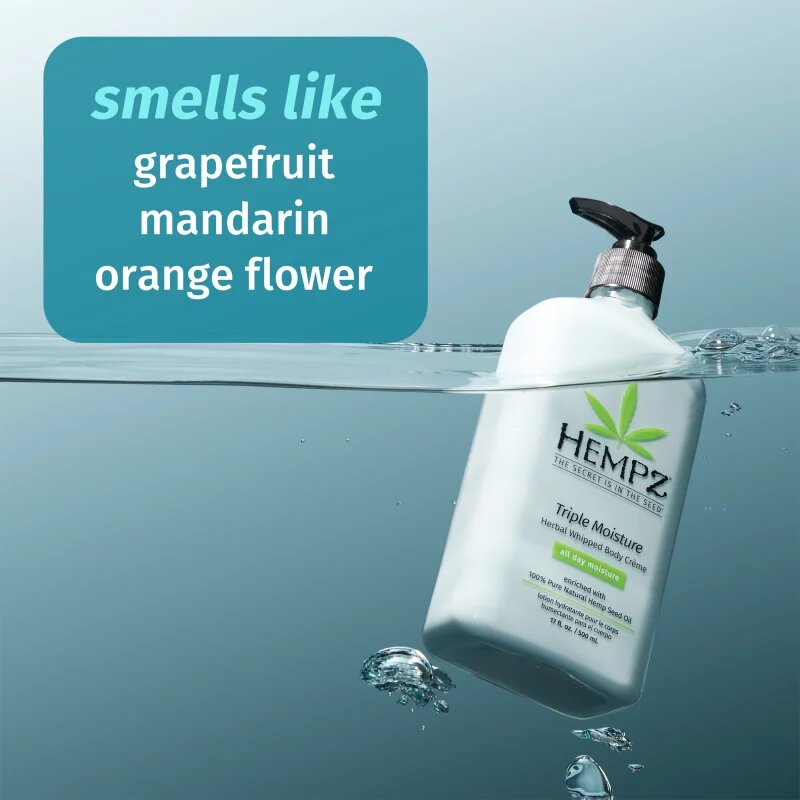 HEMPZ Triple Moisture hydratační tělové mléko 500 ml