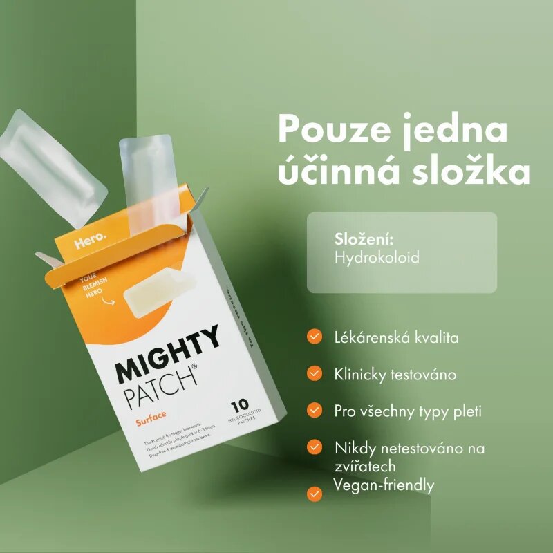 Hero Cosmetics Mighty Patch XL náplasti na problematickou pleť 10 ks