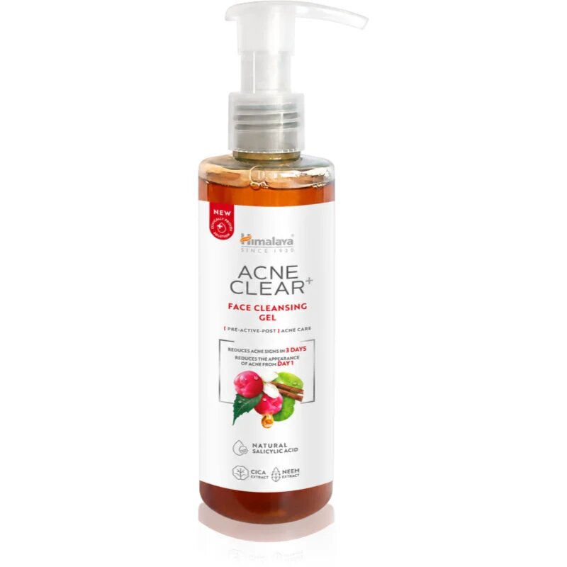 Himalaya Herbals Acne Clear+ Face Cleasing Gel čisticí gel proti akné 200 ml
