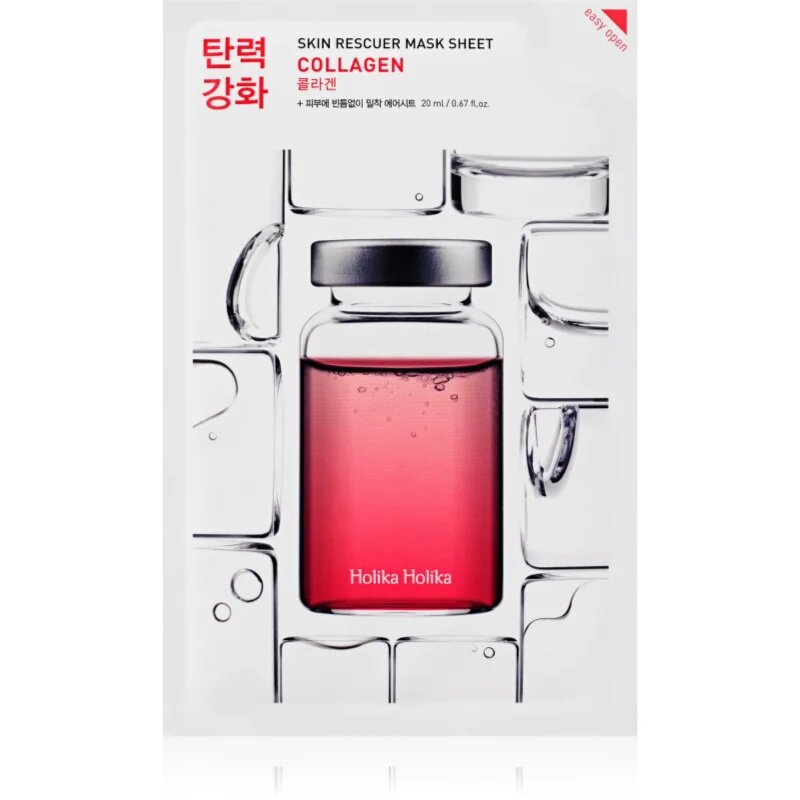 Holika Holika Skin Rescuer Collagen plátýnková maska se zpevňujícím účinkem s kolagenem 20 ml