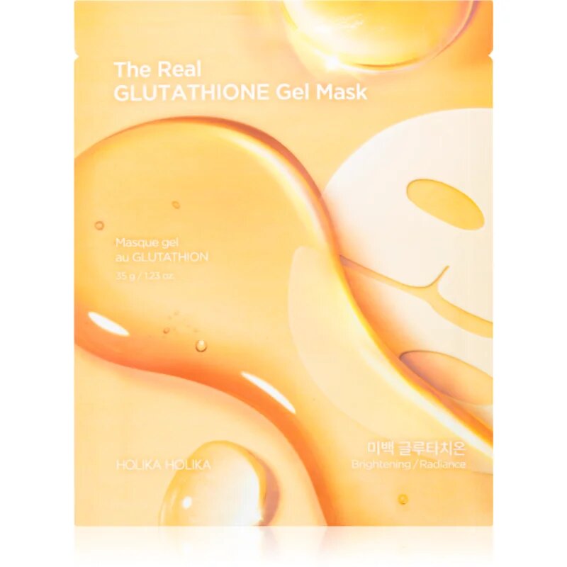 Holika Holika The Real Glutathione Gel Mask rozjasňující plátýnková maska s gelovou texturou 35 g