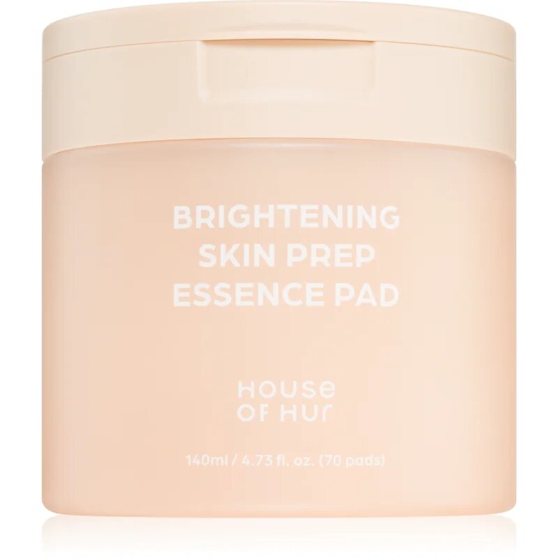 House of Hur Brightening Skin Prep Essence Pad tonizační polštářky pro sjednocení barevného tónu pleti 140 ml
