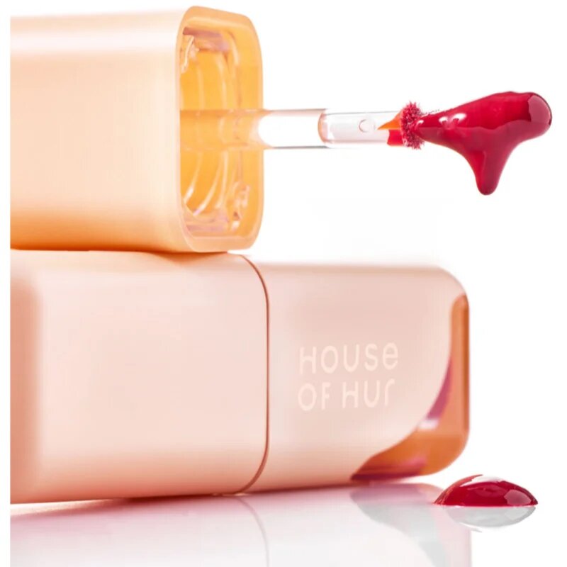 House of Hur Glowy Ampoule Tint dlouhotrvající lesk na rty s hydratačním účinkem odstín 02 Brown Red 4.5 g